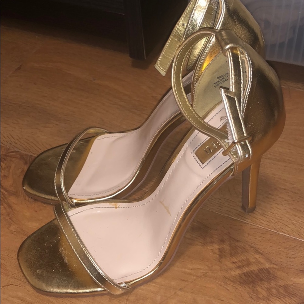 gold heels